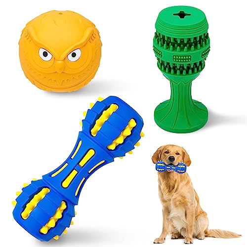 Dog Chew Toys for Aggressive Chewers, 3 Pack